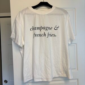 Kate Spade x Target- White Graphic Tee